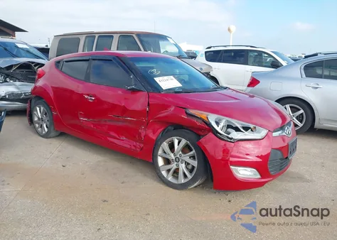 2017 Hyundai Veloster z USA, uszkodzony, nr VIN KMHTC6AD6HU304944